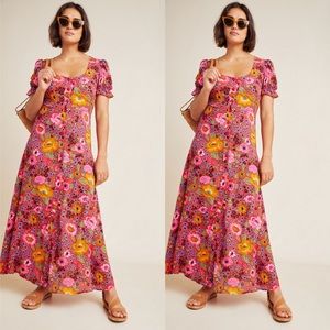 Anthropologie Laurel Canyon Button Front Dress